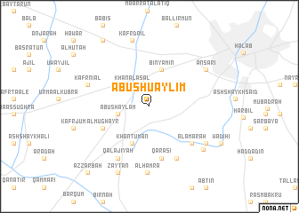 map of Abū Shu‘aylim