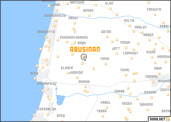 map of Abū Sinān