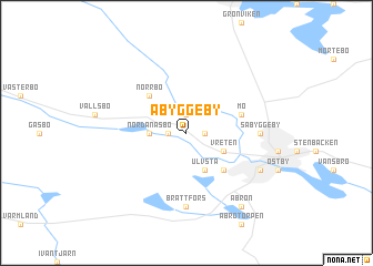 map of Åbyggeby