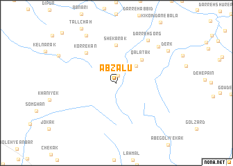 map of Āb Zālū