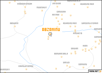 map of Āb Zamīnū