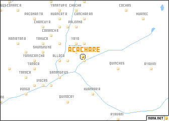 map of Acachare