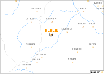 map of Acacio