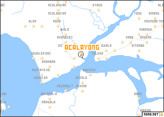 map of Acalayong