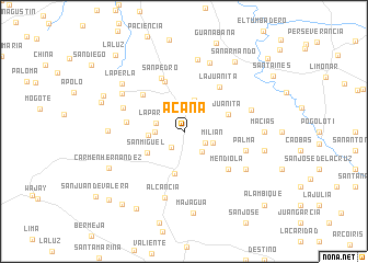 map of Acana