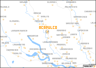 map of Acapulco
