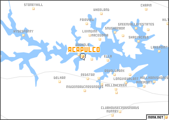 map of Acapulco