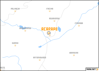 map of Acarape