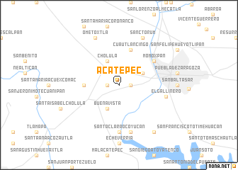 map of Acatepec