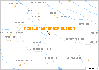 map of Acatlán de Pérez Figueroa