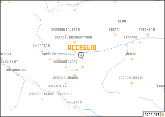 map of Acceglio