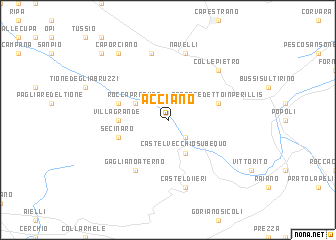 map of Acciano
