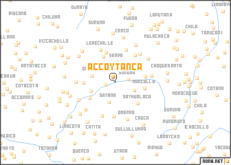 map of Accoytanca