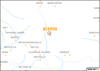 map of Acerno