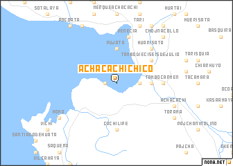 map of Achacachi Chico