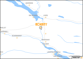 map of Achany