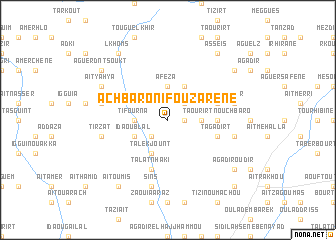 map of Achbaro nʼ Ifouzarene