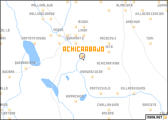 map of Achica Abajo