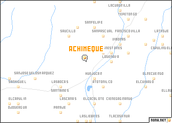 map of Achimeque