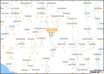 map of Achim