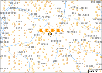 map of Achro Bānda