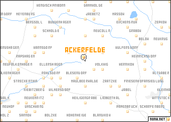 map of Ackerfelde