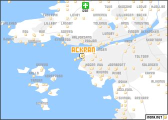 map of Äckran