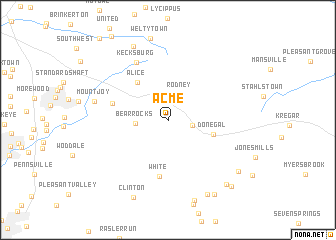 map of Acme