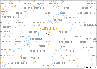 map of Acoyotla