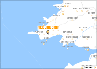 map of Acqua Doria