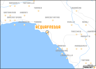 map of Acquafredda