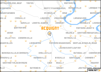 map of Acquigny