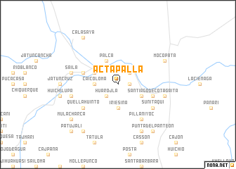 map of Actapalla