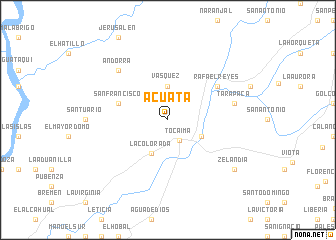 map of Acuatá