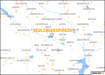 map of Aculco de Espinoza