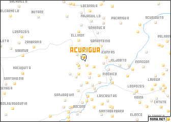 map of Acurigua