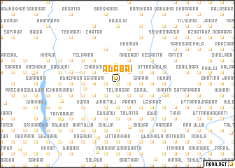 map of Ādābai