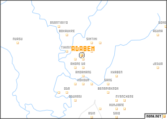map of Adabem