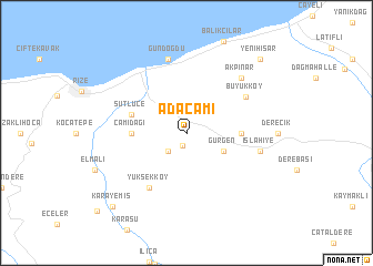 map of Adacami