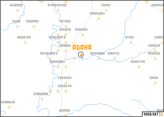 map of Adaha