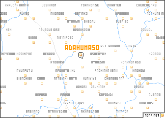 map of Adahumaso