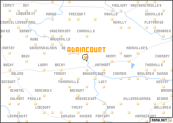 map of Adaincourt