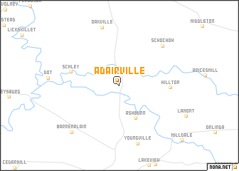 map of Adairville