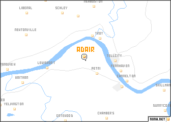 map of Adair