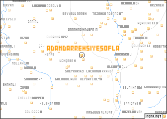 map of Ādam Darrehsī-ye Soflá