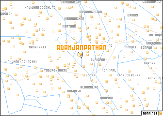 map of Ādam Jān Pathān