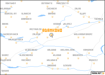 map of Adamkowo