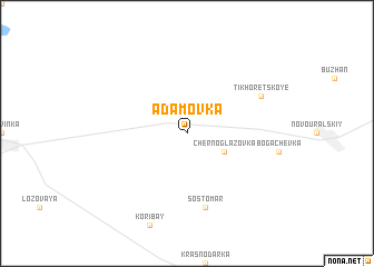 map of Adamovka