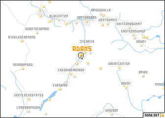 map of Adams