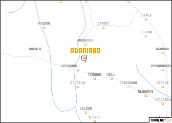 map of Adaniabo